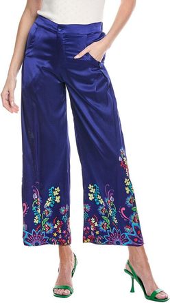 Johnny Was Lauchlen Silk-Blend Pant
