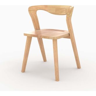 Rendez-Vous D&eacute;co Rendez-vous D&eacute;co - Silla De Madera De Hevea Clara - Vega