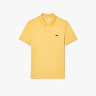Lacoste Heren Lacoste Slim-Fit Piqué Poloshirt in Geel