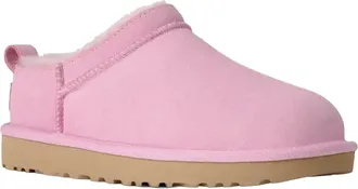 UGG Womens Slippers Classic Micro Pink Diamond Upper: Leather; Outsole: Eva Flat Shoes