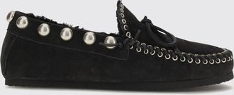 Isabel Marant Fitza Studded Suede Loafers with Shearling Lining