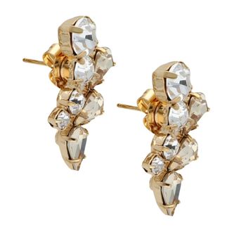 Lott. Gioielli Lott. Gioielli, Accessoires, Dames, Geel, ONE Size, Leer, CE SW Earpin Two Rows