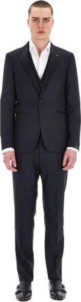Tagliatore Jurken Blauw - Heren - Business pakken - Blauw - L - Wol - Kostuums