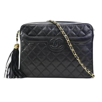 Chanel Pre-owned Leather chanel-bags - Dames - Vintage Schoudertas - Zwart - ONE Size - Leer - Vintage