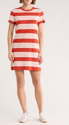 Madewell Short Sleeve Cotton T-Shirt Dress in Rustic Flame at Nordstrom Rack, Size Xx-Small