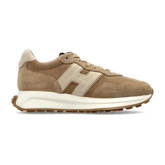 Hogan H641 Sportschoenen - Dames - Sneakers - Beige - 36 1/2 EU - Leer - Schoenen