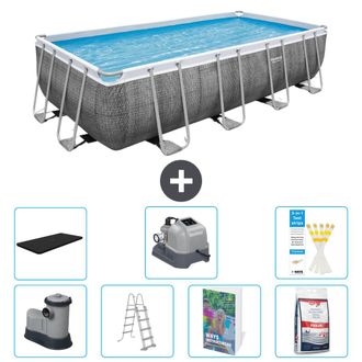 Bestway Piscina Bestway Power Steel Rectangular - 549x274x122 Cm - 8-piezas S649