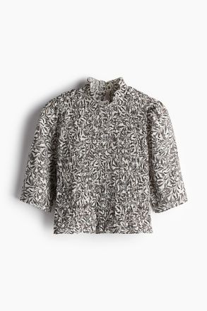 H&M Gesmokte Bluse - White