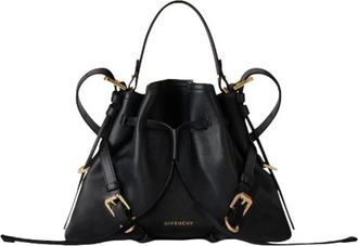 Givenchy Tassen, Dames, Zwart, ONE Size, Leer, Kleine Voyou Bucket Bag