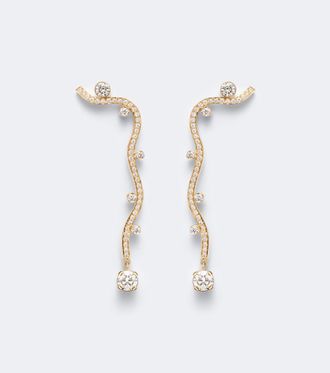 Sophie Bille Brahe Grand Ocean Etoile 18kt gold earrings with diamonds