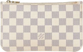 Louis Vuitton Damier Azur Damier Azur White Pvc Leather Pouch (Pre-Owned)