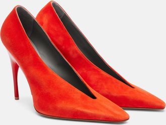 Balenciaga Duchesse suede pumps