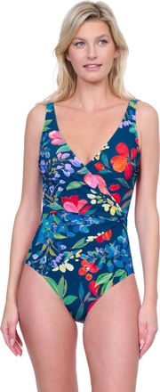 Gottex Garden Dream V-neck Surplice One-piece Swimsuit