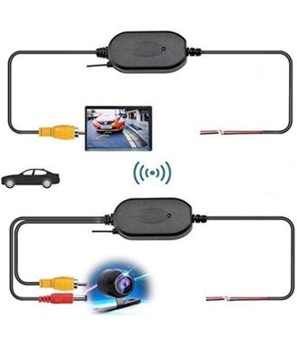 Trade Shop Trade Shop - Kit Rca Inalambrico Para Camara De Marcha Atras 2.4gh Video Transmisor Receptor