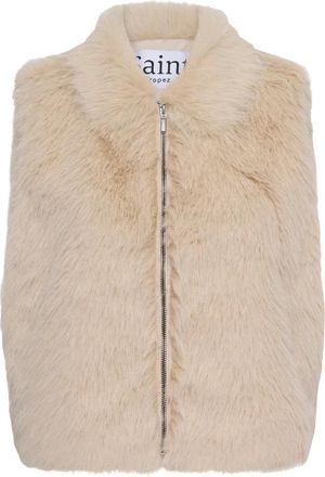 Saint Tropez Jassen - Dames - Bodywarmers - Beige - M - Jassen
