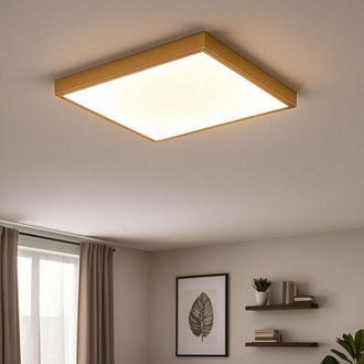 Globo Lighting Plafoniera luce soggiorno plafoniera luce ufficio plafoniera pannello quadrato, plastica metallo, 1x led 2900lm 3000K bianco caldo, l 45 cm