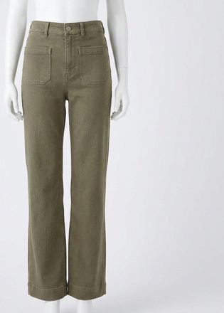 Faherty Stretch Terry Patch Pocket Pant In Coastal Sage