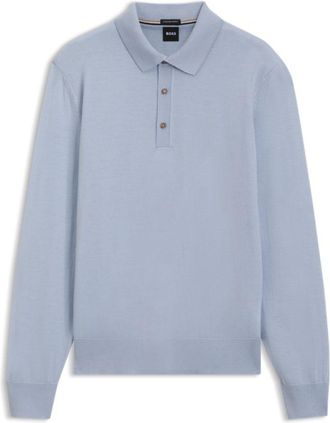 BOSS Merino wool polo sweater
