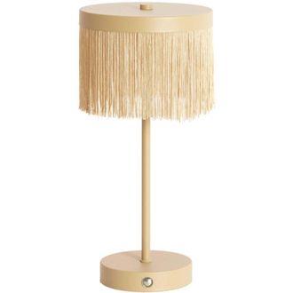 Light & Living Light & Living - L&aacute;mpara De Mesa - Diny - Beige - Metal - &Oslash; 17cm
