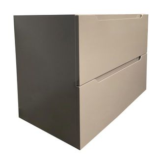 Vente-Unique Mobile sotto lavabo sospeso 80 cm Tortora - STEFANIE