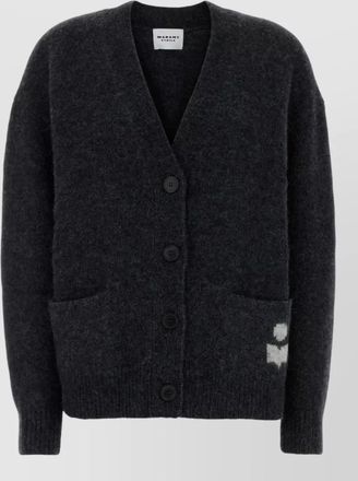 Isabel Marant alpaca-blend oversized v-neck cardigan