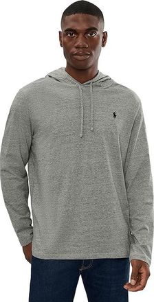 Polo Ralph Lauren Jersey Hooded T-Shirt Mens Clothing Dark Vintage Heather : 2XL, Cotton