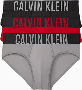 Calvin Klein Mens Intense Power Micro 3 Pack Hip Brief - Multi - XL