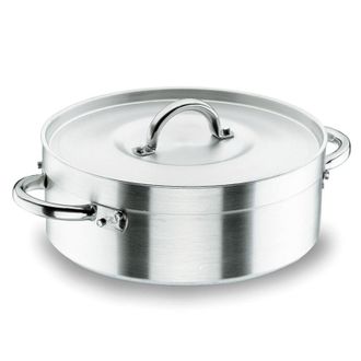 Lacor Cacerola Con Tapa 30 Cm Aluminio Lacor Para Vitroceramica, Electrica, Gas Capacidad 8,15 L Alto 11,5 Cm
