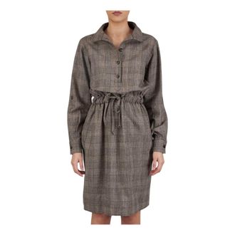 Kiton Short Dresses, female, Gray, Size: S Woman Dress