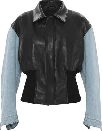 Haikure Vivienne Panelled Leather Jacket