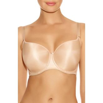 Fantasie Underwire Smoothing T-Shirt Bra in Nude at Nordstrom, Size 30Dd
