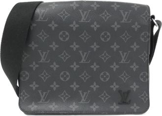 Louis Vuitton Black Coated Canvas Shoulder Bag (Pre-Owned)