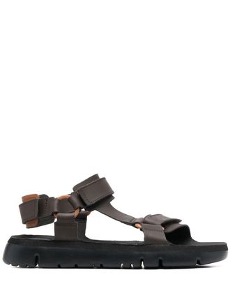 Camper Oruga sandalen met klittenband - Zwart