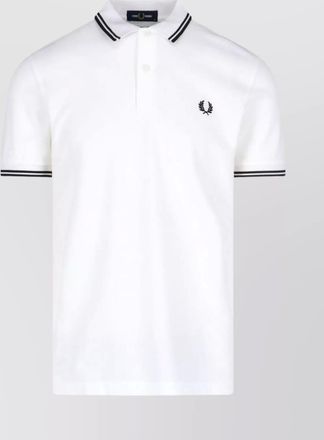 Comme Des Gar&ccedil;ons short sleeves with contrast trim and polo collar
