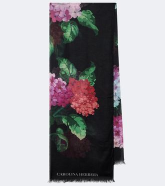 Carolina Herrera Floral scarf