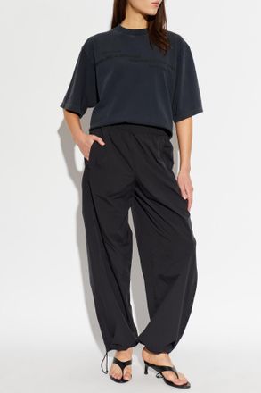 Alexander Wang T-shirt With Printed Logo, Womens, Black