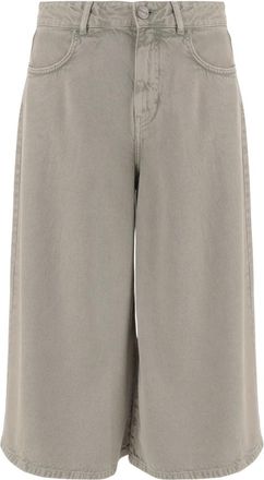Pinko Burkina Bermuda Shorts - Dames - Denim shorts - Beige - W28 - Katoen - Korte Broeken