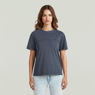 G-Star Washed Seam T-Shirt - Donkerblauw - Dames