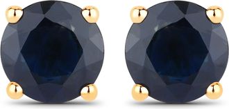 Diana M. Jewels Blue Sapphire Round 5.50mm - 2Pcs ( Push (PBF03) (5.10x4.70mm) Post )