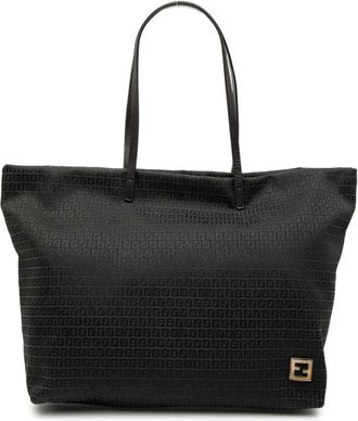Fendi Pre-owned Tote Bags, female, Black, Size: ONE SIZE Pre-owned Classic Carryall Tote