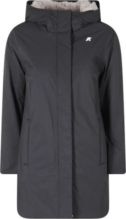 K-Way Sophie Twill Soft Beaver - Dames - Parka Jassen - Zwart - XS - Polyester - Jassen