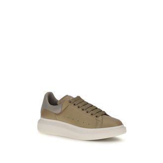 Alexander McQueen Calf Leather Platform Sneaker - Beige