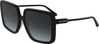 Karl Lagerfeld Kl 6187S 001 Zonnebril - Dames - Zonnebrillen - Zwart - 58 MM - Accessoires