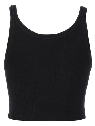 Palm Angels Logo-Embroidered Tank Top - Black