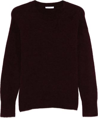Patrizia Pepe Sweater met ronde hals - M536 PURPLE RED