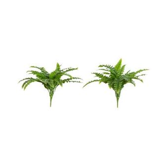 Nearly Natural 19-in UV Resistant Artificial Boston Fern (Indoor/Outdoor) - Set of 2 in Green at Nordstrom