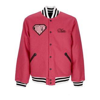 Iuter Varsity Roze Wol College Jack - Heren - Bomber jackets - Roze - M - Wol - Jassen