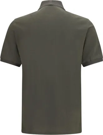 Brunello Cucinelli Mens Bicolor Cotton Polo Shirt