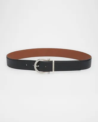 Ferragamo Gancini Reversible Leather Belt