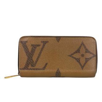 Louis Vuitton Brown Monogram Reverse Long Wallet (Bi-Fold) (Pre-Owned)